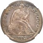 1845 Liberty Seated Dollar. NGC MS61