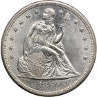 1860-O Liberty Seated Dollar. ICG MS63