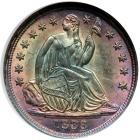 1838 Liberty Seated Half Dime. Stars, no drapery. NGC MS67