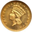 1884 $1 Gold Indian. NGC MS67