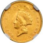 1855-C $1 Gold Indian. NGC MS61