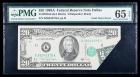 1988-A, $20 Federal Reserve Note. Error. PMG Gem Uncirculated 65EPQ