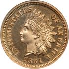 1864 Indian Head Cent. Copper-nickel. NGC PF65