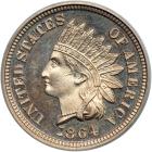 1864 Indian Head Cent. Copper-nickel. PCGS PF64