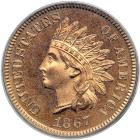 1867 Indian Head Cent. PCGS PF65