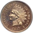 1867 Indian Head Cent. PCGS PF65