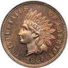 1867 Indian Head Cent. PCGS PF65