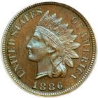 1886 Indian Head Cent. Variety 2. PCGS PF66