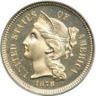 1878 Nickel Three Cents. PCGS PF66