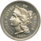 1880 Nickel Three Cents. PCGS PF66