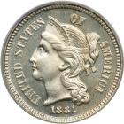 1881 Nickel Three Cents. PCGS PF66