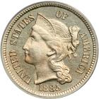 1885 Nickel Three Cents. PCGS PF66