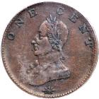 (1815-20) Washington Double Head Cent with Plain Edge Breen-1204 PCGS graded AU55 - 2