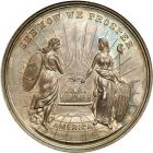 1876 Washington "See How We Prosper" Medal in Silver Baker-428 NGC graded MS65 - 2