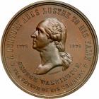 1876 Washington "See How We Prosper" Medal in Bronze Baker-428A NGC graded MS65