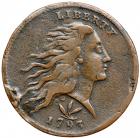 1793 S-8/9/NC-4 Wreath Cent Uniface Obverse Electrotype Copy F12