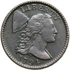 1794 S-72 R2 Exact Head of 1795 VF20