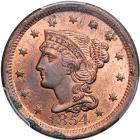 1854 N-20 R3 PCGS graded MS63 Red & Brown