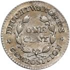 1837 Low-120, Rulau HT-268 Feuchtwanger Cent MS60 - 2