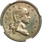 1864 US Civil War Store Card Token from New York City Fuld 630K-9f in Silver R8 NGC graded MS65