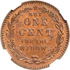 1863 US Civil War Patriotic Token Fuld 97/389a NGC graded MS65 Brown - 2