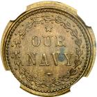 1864 US Civil War Patriotic Token Fuld 241/338b in Brass Rarity-8 NGC graded MS63 - 2