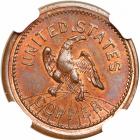 (1861-65) US Civil War Patriotic Token Fuld 390/434a NGC graded MS65 Red & Brown - 2