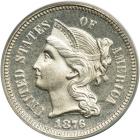 1876 Nickel Three Cents. PCGS PF65