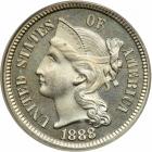 1888 Nickel Three Cents. PCGS PF66