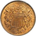 1864 Two Cents. Large motto. PCGS MS65