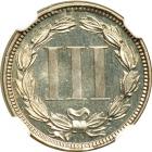 1866 Nickel Three Cents. NGC PF65 - 2