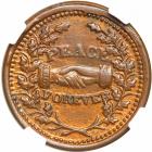 1863 US Civil War Patriotic Token Fuld 26/418a NGC graded MS64 Brown - 2