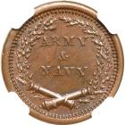 1863 US Civil War Patriotic Token Fuld 77/331a NGC graded MS65 Brown - 2