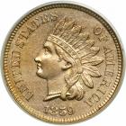 1859 Indian Head Cent. PCGS AU58