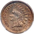 1863 Indian Head Cent. PCGS MS64