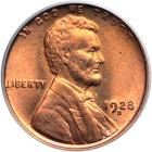 1928-D Lincoln Cent. PCGS MS64