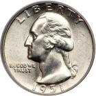 1951 Washington Quarter Dollar. PCGS MS66