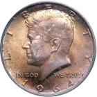 1964 Kennedy Half Dollar. PCGS MS66