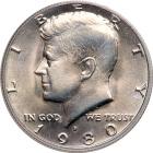 1980-D Kennedy Half Dollar. PCGS MS67