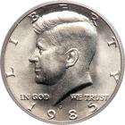 1985-P Kennedy Half Dollar. PCGS MS67