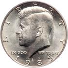 1985-D Kennedy Half Dollar. PCGS MS67