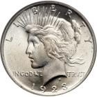 1923 Peace Dollar. PCGS MS66