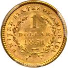 1851 $1 Gold Liberty. PCGS MS62 - 2