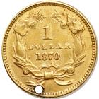 1870 $1 Gold Indian - 2