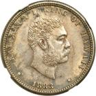 1883 Hawaiian Quarter Dollar