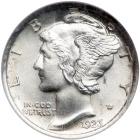 1923 Mercury Dime. NGC MS67