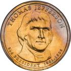 (2007). Edge Error. Missing Edge Lettering. Thomas Jefferson - Satin Finish