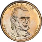 (2009). Edge Error. Missing Edge Lettering. James K. Polk. PCGS MS64