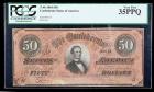 T-66 1864 $50 Confederate States. PCGS Very Fine 35PPQ