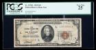 1929, $20 Federal Reserve Bank Note. PCGS Very Fine 25